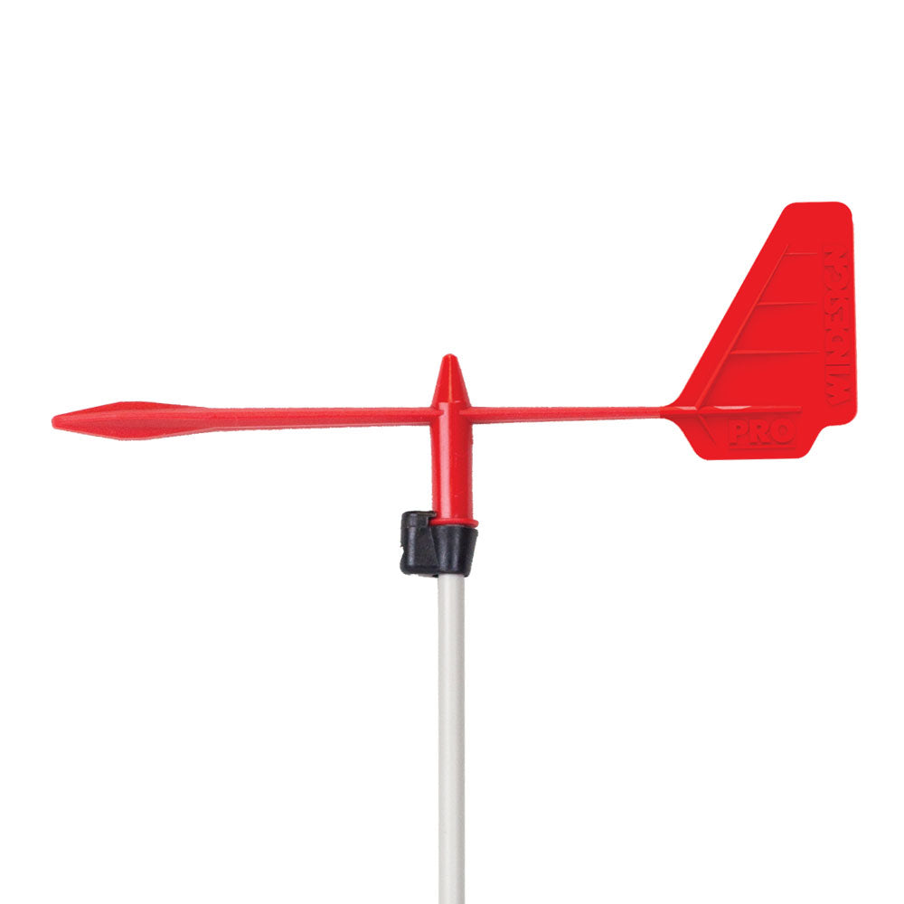 Red Pro arrow wind vane, 5mm rod, Windesign Sailing