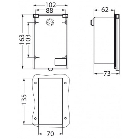 Prise Murale CEE encastrée pour installation extérieure, connexion électrique sécurisée