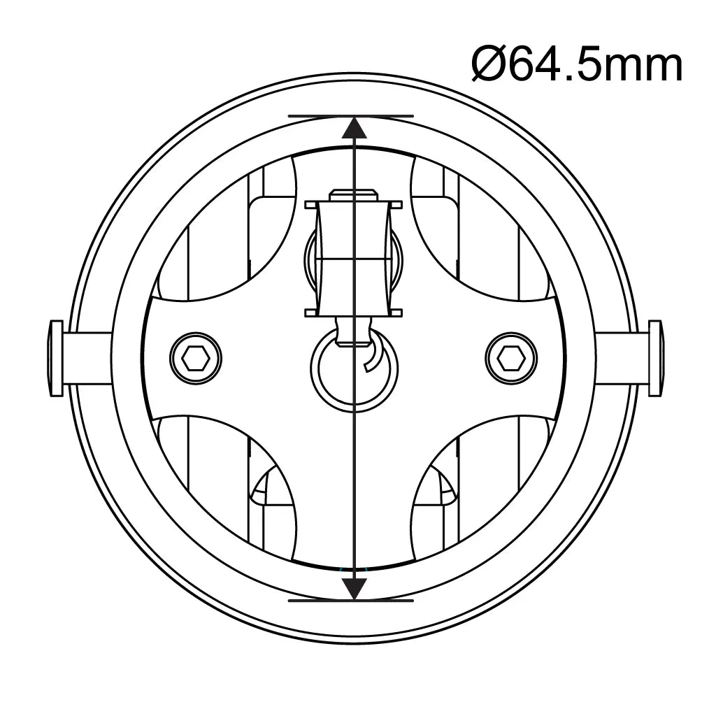 Embout de tangon exterieur 65 mm – RF1665
