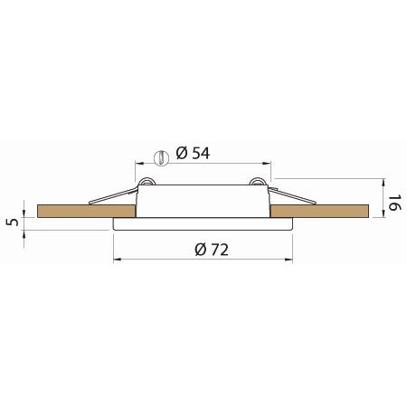 Spot LED encastrable Quick Marine Lightning Club Ted C – Éclairage marin blanc chaud 2800-3100°K