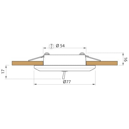 Spot LED Selene C Switch avec interrupteur à bascule