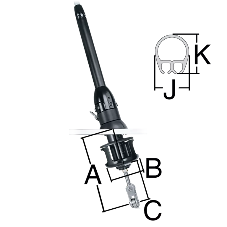 Harken MKIV Unit 3 sous pont enrouleur voiles