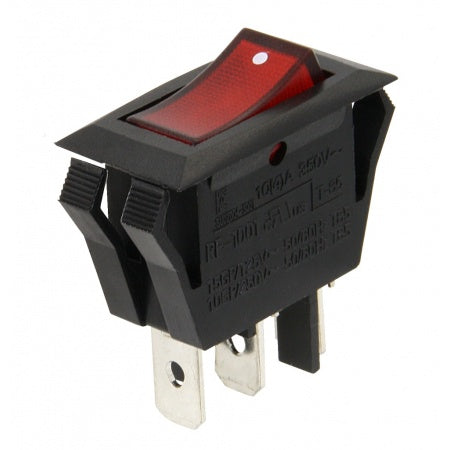 interrupteur rouge 12V lumineux EK10017