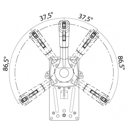 Manette boitier de commande monolevier montage lateral Ultraflex B310