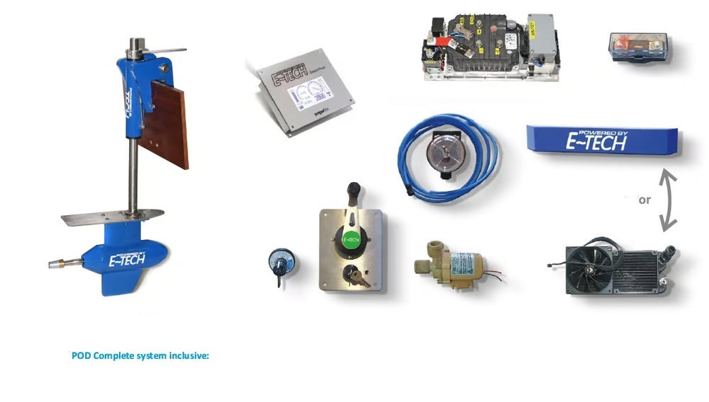 Moteur hors-bord électrique E-Tech 15 POD 72VDC
