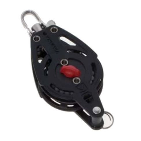 Poulie winch composite simple Viadana 14.11 avec réa de 57 mm, manille robuste et ringot intégré. Parfaite pour gérer les cordages jusqu’à 10 mm avec fluidité et précision.