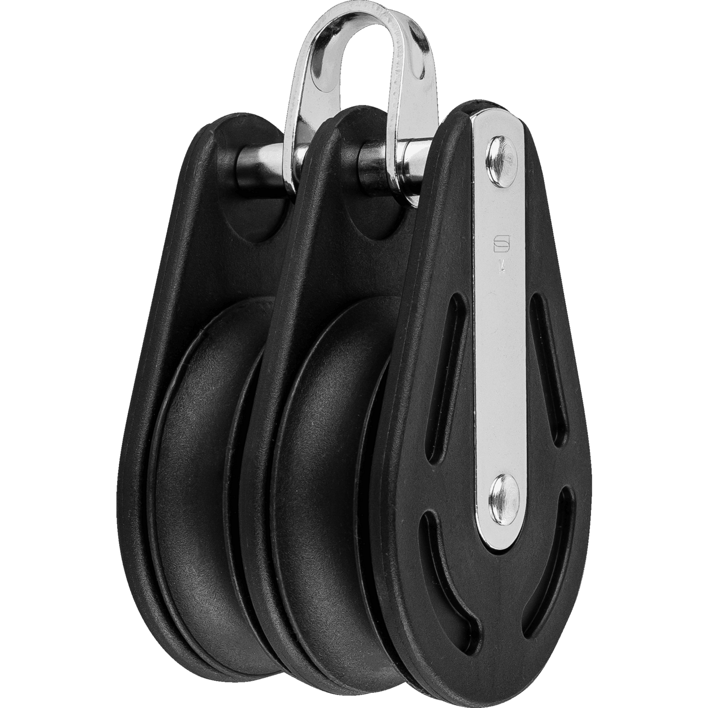 Poulie double SPRINGER cordage 14mm œil fixe inox