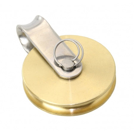 Poulie rea laiton pour cable 4mm pas cher doré