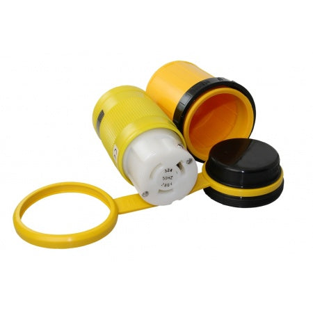 Prise MARINCO NEMA 32A étanche jaune connecteur complet