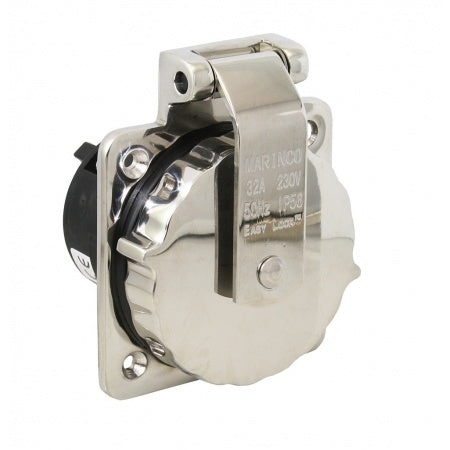 Prise encastrable MARINCO inox 230 V – 32 A – IP56