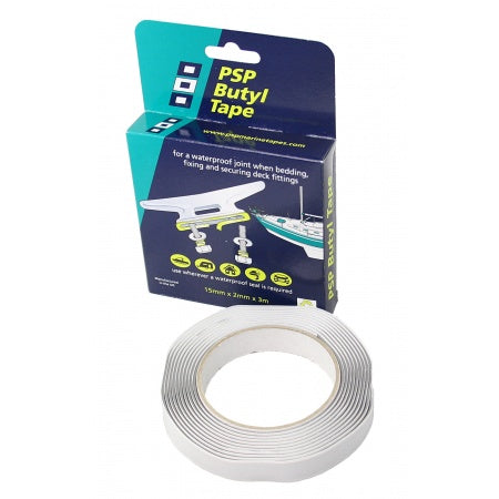 Ruban de mastic butyl PSP Marine Tapes pour étanchéité accastillage.