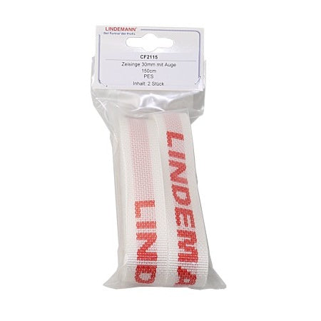 Sangle voile œillet Lindemann blanche rouge