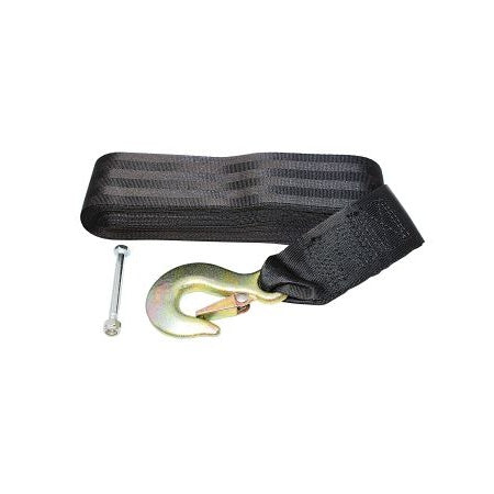 Sangle remorque noire crochet acier 50mm