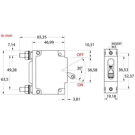 Schéma du disjoncteur CARLING haute intensité