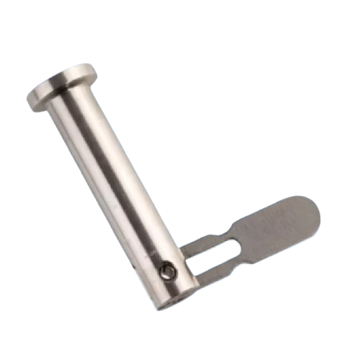 Axe inox démontable avec barillet à ressort et goupille de sécurité