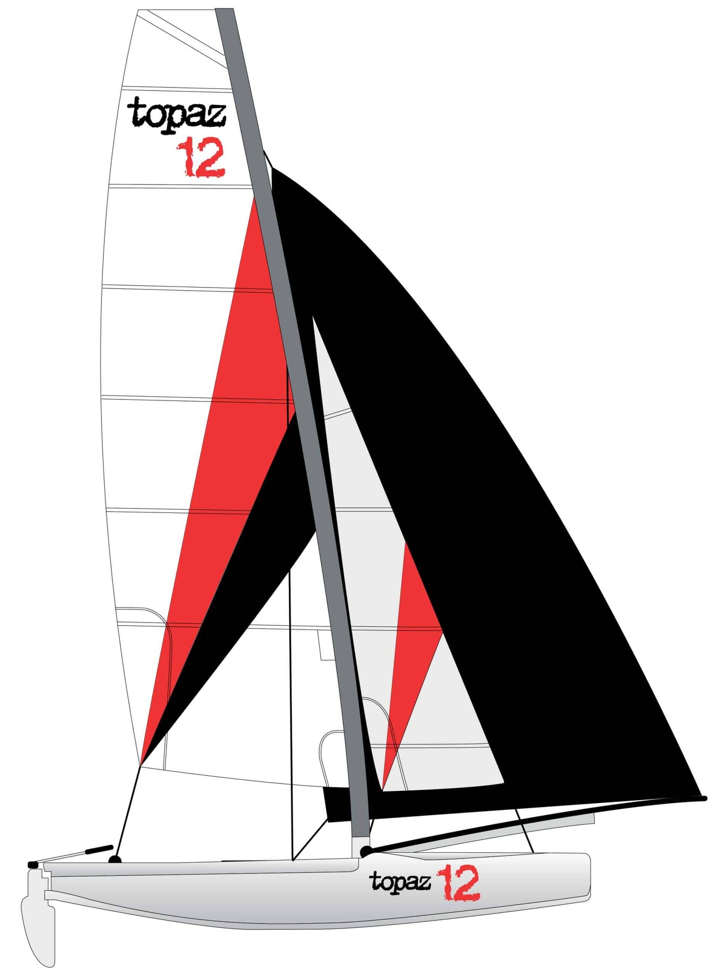 Jib Sail Dacron Topaz 12 voile navigation