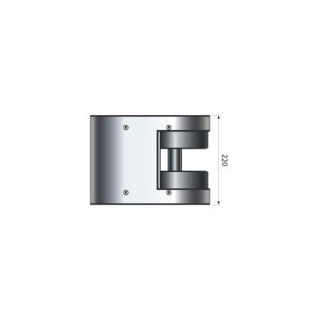 dimensions du Treuil d’ancrage Quick Pontoon PTG - PTR en acier inoxydable AISI316 et aluminium anodisé, conçu pour montage sur ou sous le pont. Disponible avec cordage ou sangle.