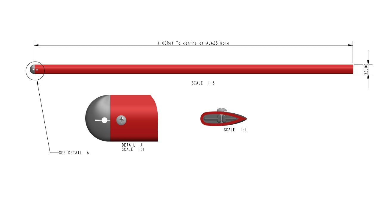 Barre de fleche aluminium Allen Aerofoil Spreader