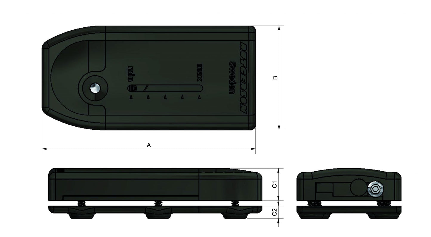 Boitiers réglables de lattes Rutgerson 1590/1595