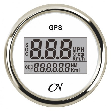 Afficheur GPS Tachymètre Compas Alarm 57mm CN Instruments - GPS-Tacho und Compass