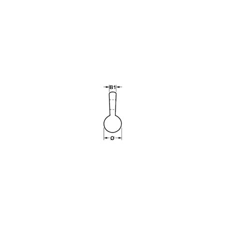 Coulisseau de voile pour ralingue Allen longueur 25mm. Un coulisseau de voile type Slug est un type de raccord utilisé dans le gréement des voiliers, similaire à une glissière de voile, mais dont la conception et la fonction sont légèrement différentes.