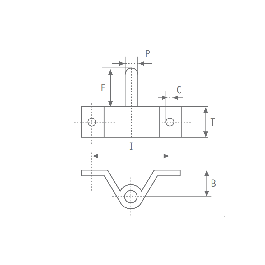 Aiguillot Ø 8 mm pour safran Viadana 52.17
