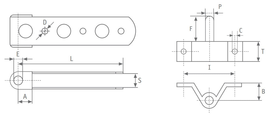 Femelot 130 mm pour aiguillot Ø10 mm Viadana 52.07