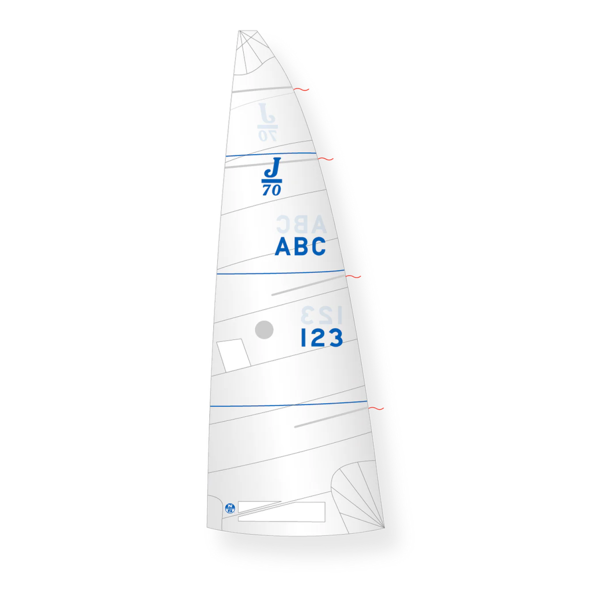 grand-voile j70 dacron north sails voile régate puissante polyvalente