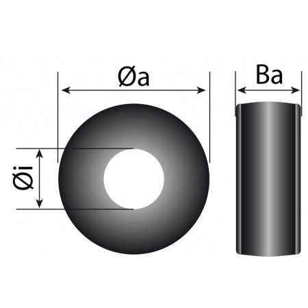 Dimensions de l'Œil de guidage Barber Rings Ubi Maior Italie