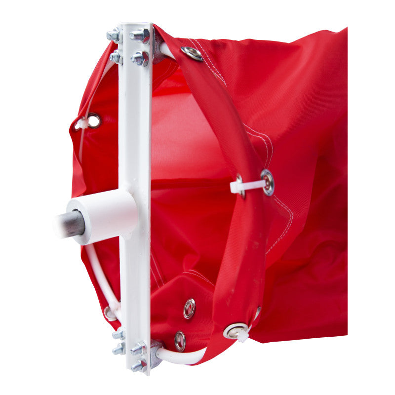 Manche à air 60 cm rouge blanc