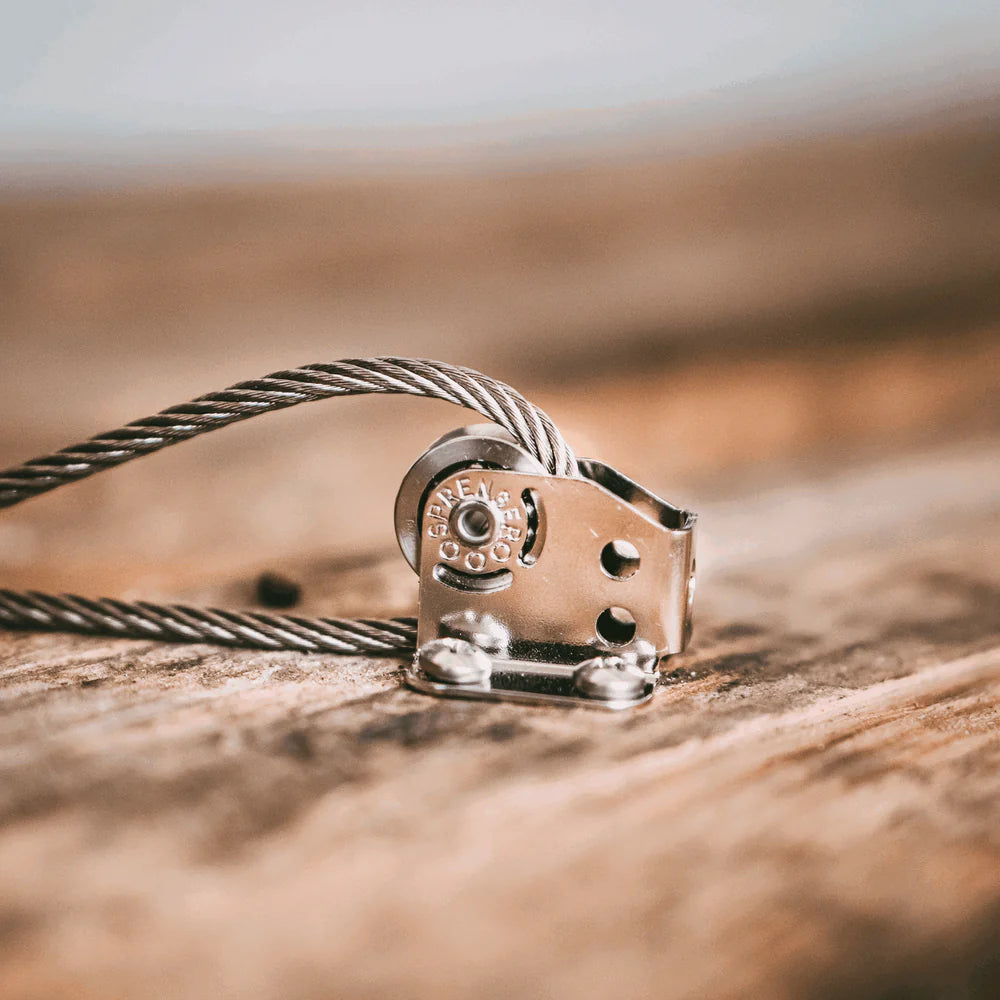 Poulie inox simple fixe Micro 19 mm voilier