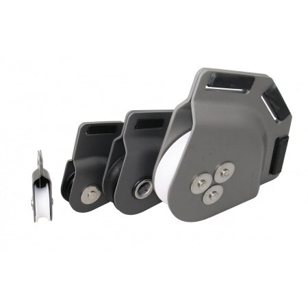 Poulie aluminium Seasure point d’écoute anodisée.