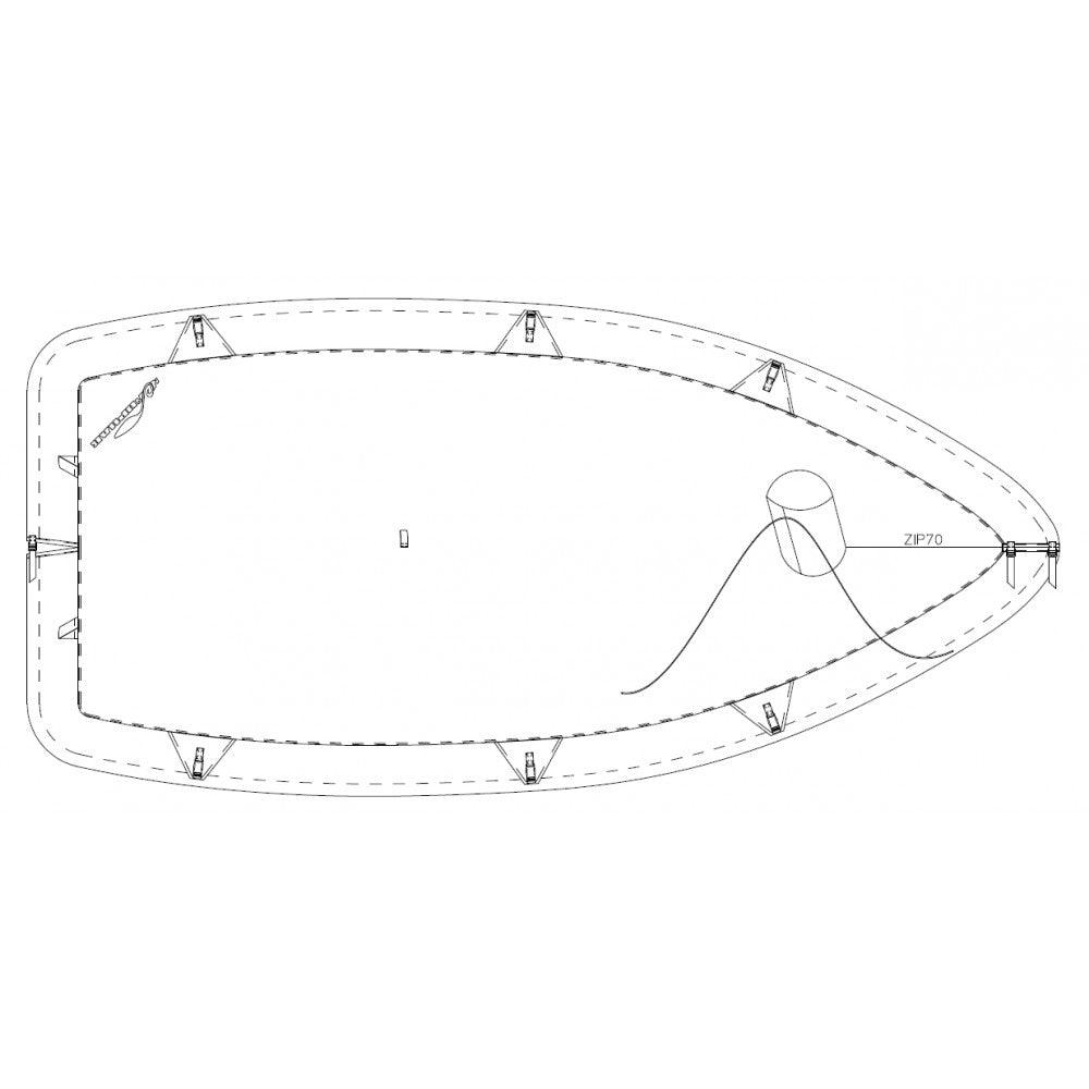 Taud Europe dessus polyester ripstop France
