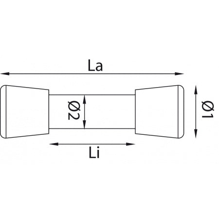 Dimensions du T-Bones aluminium Ubi Maior gréement textile