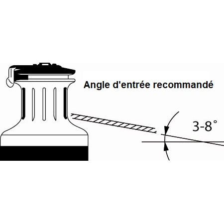 Dimensions Winch inox ANDERSEN Self-Tailing FS voilier