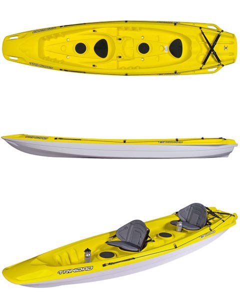 Kayak sit on top TRINIDAD jaune