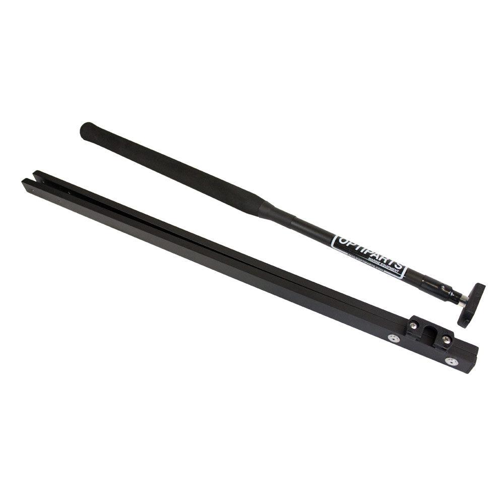 Barre franche stick 60cm aluminium Optimist noir 390g