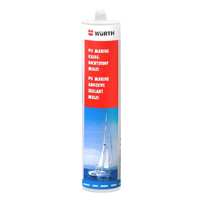 Mastic colle et étanche polyvalent pour applications marines
Contenu: 310 ml
Type de récipient: Cartouche
Base chimique: Polyuréthane mono-composant absorbeur d'humidité
Densité/conditions: 1,15 g/cm³ / à 20°C
Vitesse de polymérisation (selon conditions): 3 mm/d / 23°C et 50% d'humidité relative
Température de mise en œuvre min./max: 5 à 35 °C
Résistance combinée à la traction et au cisaillement min.: 1.4 N/mm²
Conditions de durée de stockage après production: 12 Mois / à 25°C max.
Sans COV : Oui