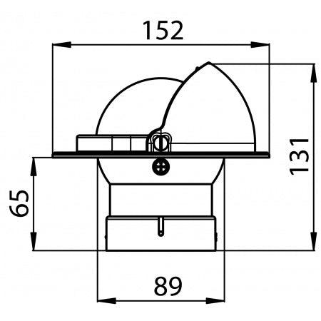 Compas UFLEX compasses - 80 mm - ZENITH boussole bateau navigation haute mer indiquer le nord