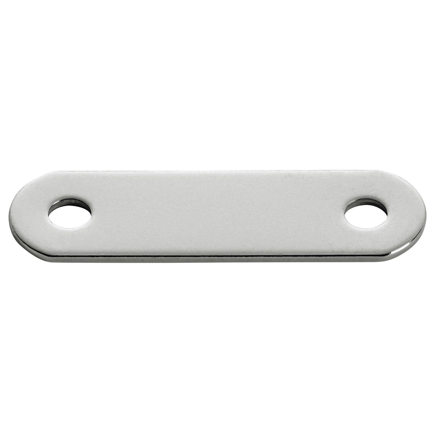 Platine de fixation en inox ajusté pour une utilisation avec le pontet Inox 46mm (longueur extérieure 46mm)
Longueur : 50mm.
Entre-axe 35mm.
