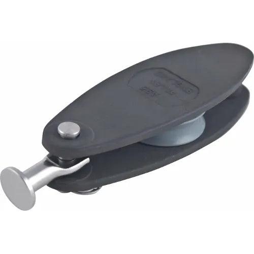 Poulie simple 26mm ringot avec clef droite Poulie sup. pour hale-bas 3 brins Longueur 86mm avec Fixation Palan droite