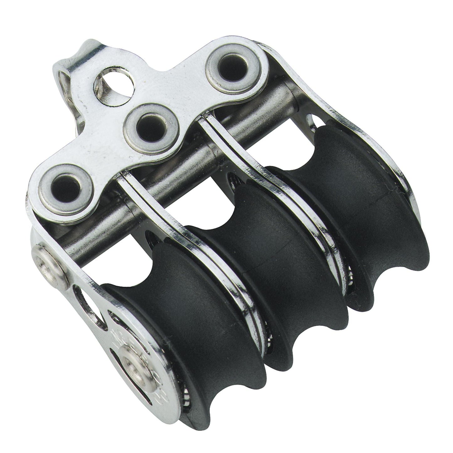 Poulie triple Micro Sprenger 6mm œil fixe inox