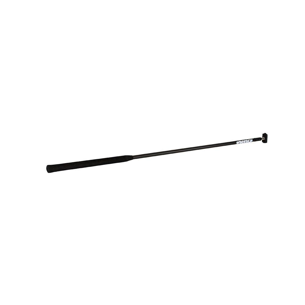 Stick barre franche aluminium anodisé noir 16mm