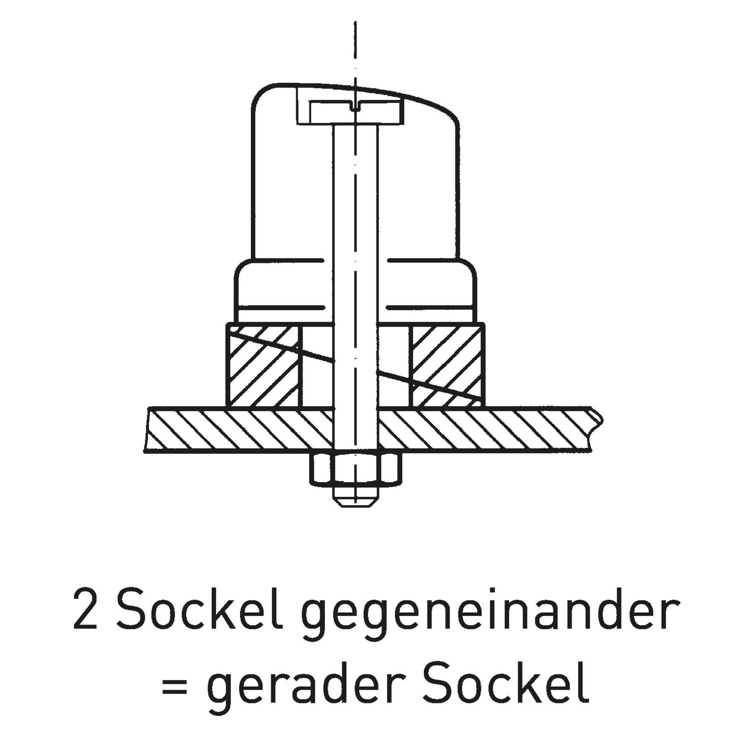 15°-Unterstützung für 3–16 mm Unterlegkeil
