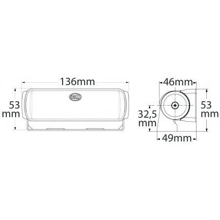 Projecteur searchlight - HELLA SeaHawk - HELLA SeaHawk surface mount
