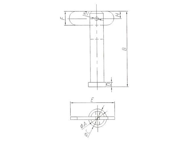 Axe 5mm securise longueur totale 50mm