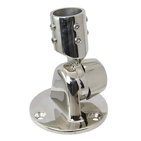 Support rabattable inox pour feu de mât.