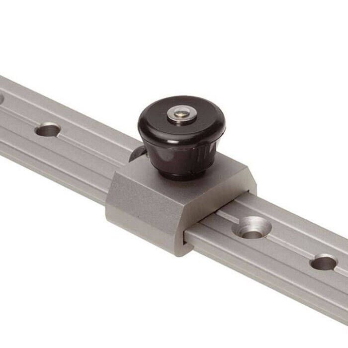 Butée coulissante Barton 25900 avec goupille pour rail T 25 mm