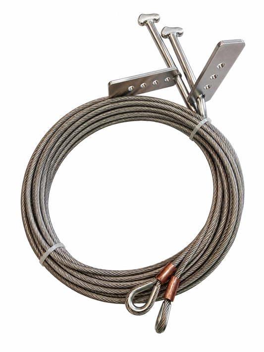 Câble 3mm hauban Embout en T 510cm