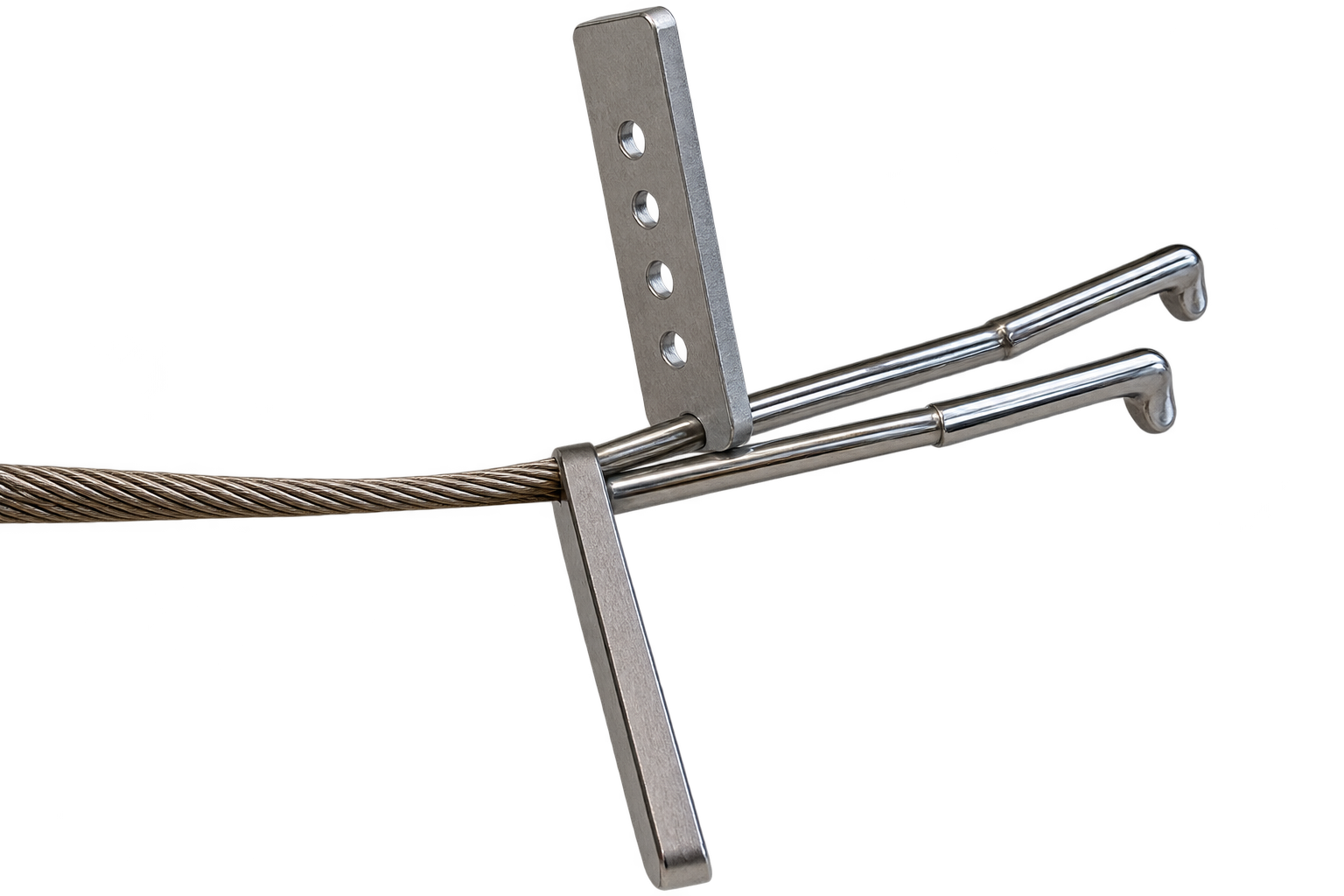 Câble 3mm hauban Embout en T 510cm Dériveur Ponant
